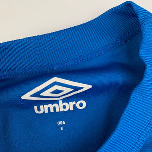 unisex Umbro, blue sports / activewear top, care labels removed, EUC, size 8,  