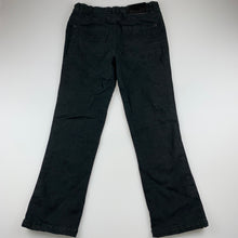 Load image into Gallery viewer, Boys Bad Boy, black stretch cotton pants, adjustable, Inside leg: 57cm, EUC, size 8,  