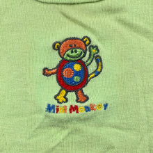 Load image into Gallery viewer, unisex Target, green cotton singlet top, monkey, GUC, size 0000,  