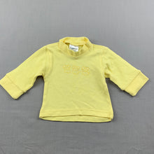 Load image into Gallery viewer, unisex Tuppence, yellow cotton long sleeve top, dogs, GUC, size 0000,  