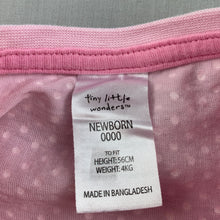 Load image into Gallery viewer, Girls Tiny Little Wonders, pink cotton t-shirt / top, EUC, size 0000,  