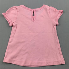Load image into Gallery viewer, Girls Baby Berry, pink cotton t-shirt / top, EUC, size 0000,  