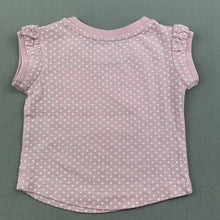 Load image into Gallery viewer, Girls Tiny Little Wonders, pink cotton t-shirt / top, dad, EUC, size 0000,  