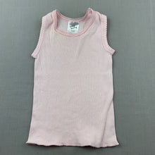 Load image into Gallery viewer, Girls Baby Berry, pink ribbed cotton singlet top, FUC, size 0000,  