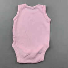 Load image into Gallery viewer, Girls Baby Lamb, pink cotton singletsuit / romper, strawberry, EUC, size 0000,  