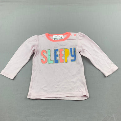 Girls Baby Berry, soft cotton long sleeve pyjama top, EUC, size 1,  