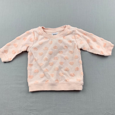 Girls Anko, pink long sleeve top, EUC, size 000,  