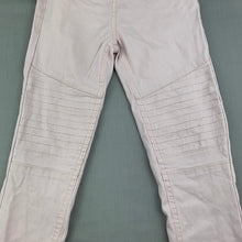 Load image into Gallery viewer, Girls Kids &amp; Co, pink stretchy casual pants, adjustable, Inside leg: 47cm, FUC, size 5,  