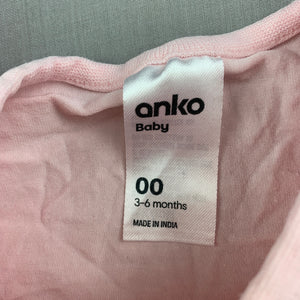 Girls Anko, pink stretchy t-shirt / top, flamingos, GUC, size 00,  