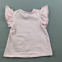 Load image into Gallery viewer, Girls Anko, pink stretchy t-shirt / top, flamingos, GUC, size 00,  