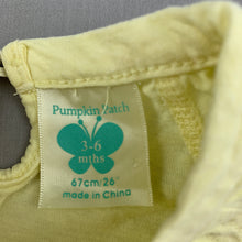Load image into Gallery viewer, Girls Pumpkin Patch, embroidered yellow cotton top, FUC, size 00,  