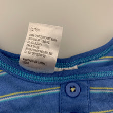 Load image into Gallery viewer, Boys Tiny Little Wonders, blue cotton singletsuit / romper, GUC, size 0,  