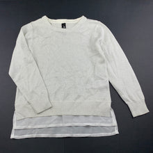 Load image into Gallery viewer, Girls Peter Morrissey, metallic silver knitted top, GUC, size 5,  