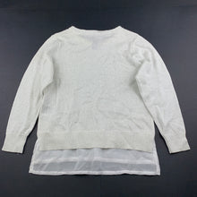 Load image into Gallery viewer, Girls Peter Morrissey, metallic silver knitted top, GUC, size 5,  