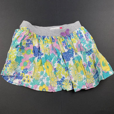 Girls Run Scotty Run, floral skirt, elasticated, GUC, size 1,  