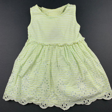 Girls Anko, lined cotton summer dress, GUC, size 1, L: 40cm