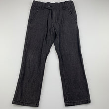 Load image into Gallery viewer, Boys Pumpkin Patch, grey cotton pants, adjustable, Inside leg: 44cm, GUC, size 5,  