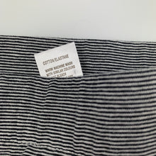 Load image into Gallery viewer, Girls Miss Understood, black &amp; white stripe stretchy skirt, elasticated, L: 29cm, EUC, size 8,  