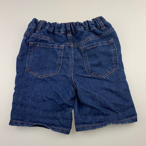 Boys Anko, blue denim shorts, adjustable, EUC, size 7,  