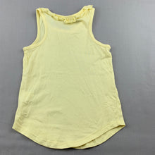 Load image into Gallery viewer, Girls Favourites, yellow organic cotton singlet top, EUC, size 5,  