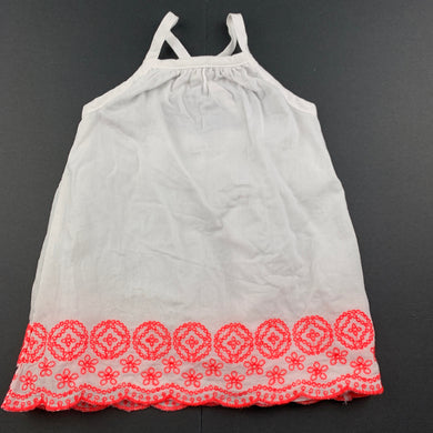 Girls Target, lined lightweight cotton embroidered top, EUC, size 00,  