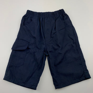 Boys M&D, navy lightweight shorts, elasticated, GUC, size 2,  