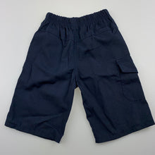 Load image into Gallery viewer, Boys M&amp;D, navy lightweight shorts, elasticated, GUC, size 2,  