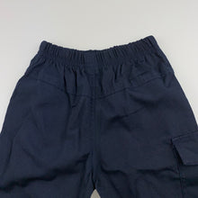 Load image into Gallery viewer, Boys M&amp;D, navy lightweight shorts, elasticated, GUC, size 2,  