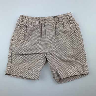 Boys Sprout, cotton shorts, elasticated, EUC, size 000,  