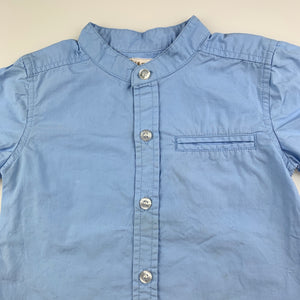 Boys Stix 'n Stones, cotton short sleeve collarless shirt, FUC, size 2,  