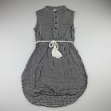 Girls Clothing & Co, checked cotton casual dress, GUC, size 8, L: 61cm