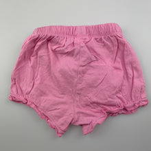 Load image into Gallery viewer, Girls Kids &amp; Co, pink cotton shorts, elasticated, GUC, size 000,  