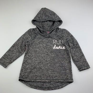 Girls Elite Action Sports, grey lightweight hooded top, FUC, size 2,  