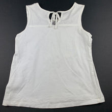 Load image into Gallery viewer, Girls B Collection, white cotton top, lace trim, FUC, size 6,  