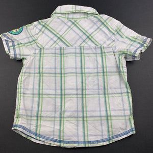 Boys Sprout, lightweight cotton short sleeve shirt, poppers, GUC, size 2,  
