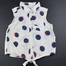 Load image into Gallery viewer, Girls Anko, lightweight cotton tie front top, EUC, size 10,  