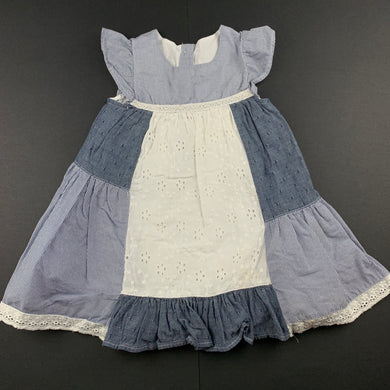 Girls George, lined cotton casual dress, FUC, size 00, L: 39cm
