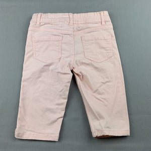Girls B Collection, cropped stretch cotton pants, adjustable, Inside leg: 22.5cm, FUC, size 4,  