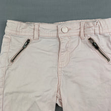 Load image into Gallery viewer, Girls B Collection, cropped stretch cotton pants, adjustable, Inside leg: 24cm, EUC, size 5,  
