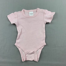 Load image into Gallery viewer, Girls pink, cotton bodysuit / romper, GUC, size 0000,  