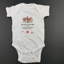 Load image into Gallery viewer, Boys Rabbit Skins, cotton bodysuit / romper, Fair Dinkum, GUC, size 00,  