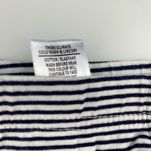 Load image into Gallery viewer, Girls Target, navy stripe stretchy skirt, L: 23cm, EUC, size 4,  