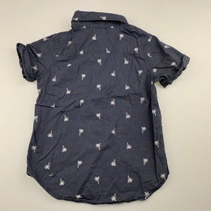 Boys Anko, cotton short sleeve shirt, palm trees, GUC, size 3,  