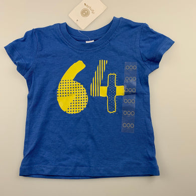 Boys Dymples, blue cotton t-shirt / top, NEW, size 000,  