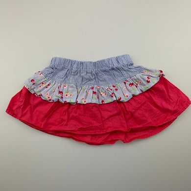 Girls Sprout, lightweight cotton skirt, elasticated, EUC, size 0,  