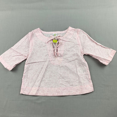 Girls Dymples, floral lightweight cotton top, GUC, size 00,  