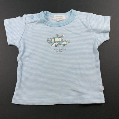 Boys Earth Nymph, blue stripe cotton t-shirt top, GUC, size 00,  