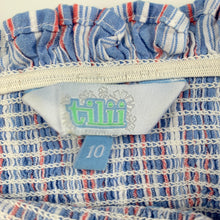 Load image into Gallery viewer, Girls Tilii, cute stretchy summer cropped top, GUC, size 10,  