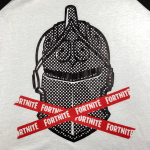 Boys Fortnite, black & white pyjama t-shirt / top, EUC, size 10,  