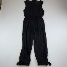 Load image into Gallery viewer, Girls STOP, lightweight black &amp; blue sequin jumpsuit, FUC, size 6,  